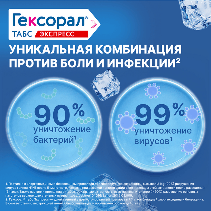 Гексорал Табс Экспресс таблетки для рассасывания 16 шт