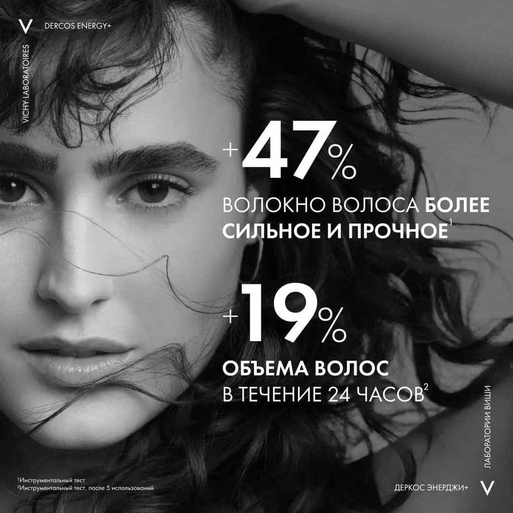 Vichy Dercos Energy+ Шампунь против выпадения и истончения волос Сменный блок 500 мл