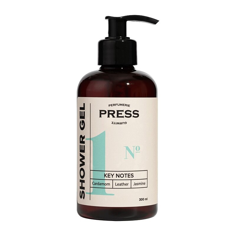 Press Gurwitz Perfumerie №1 Гель для душа Кардамон-Кожа-Жасмин 300 мл