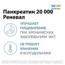 Панкреатин 20 000 ЕД таблетки кишечнорастворимые 60 шт
