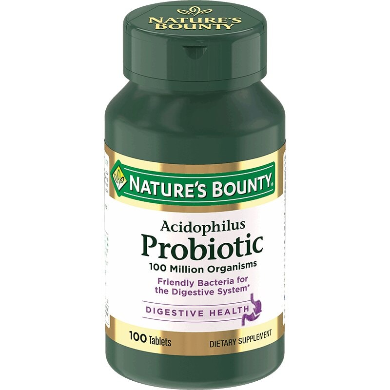 Nature's Bounty Ацидофилус Пробиотик 200 мг таблетки 100 шт