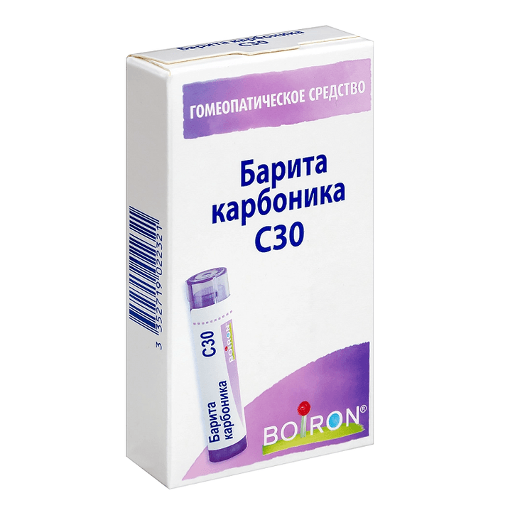 Барита карбоника С30 гранулы гомеопатические 4 г