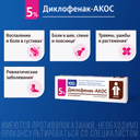 Диклофенак-АКОС 5% гель для наружного применения 100 г