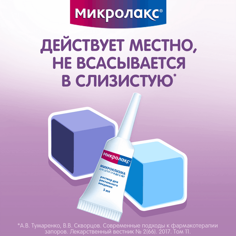 Микролакс Для детей раствор ректальный микроклизма 5 мл 12 шт