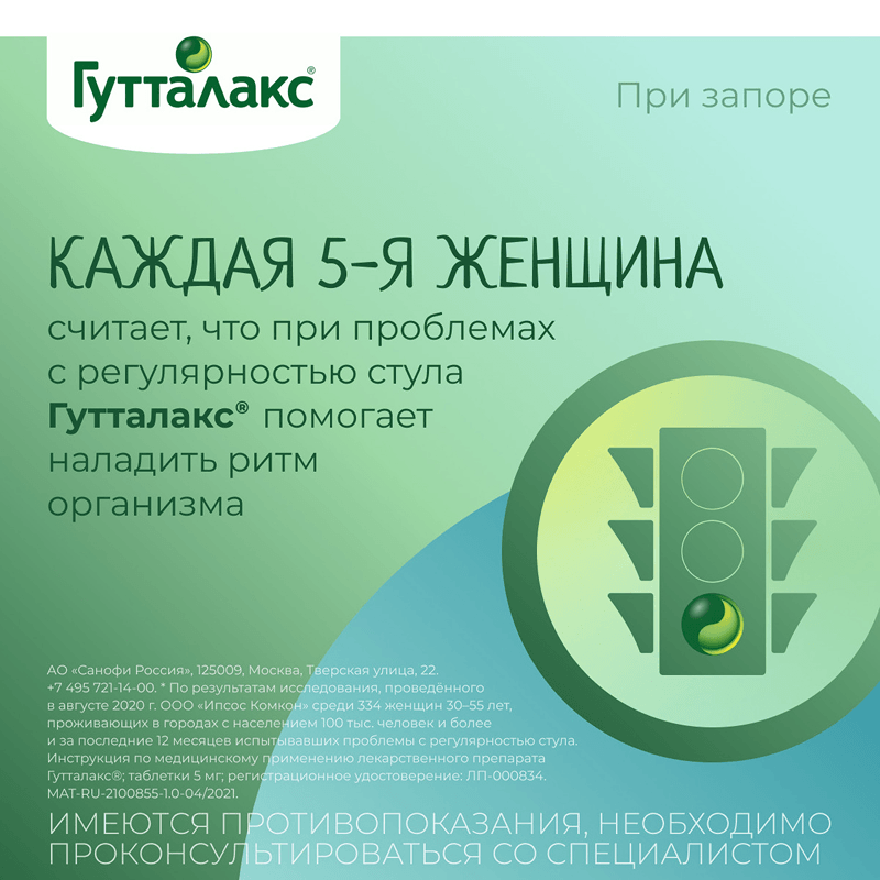 Гутталакс 5 мг таблетки 50 шт