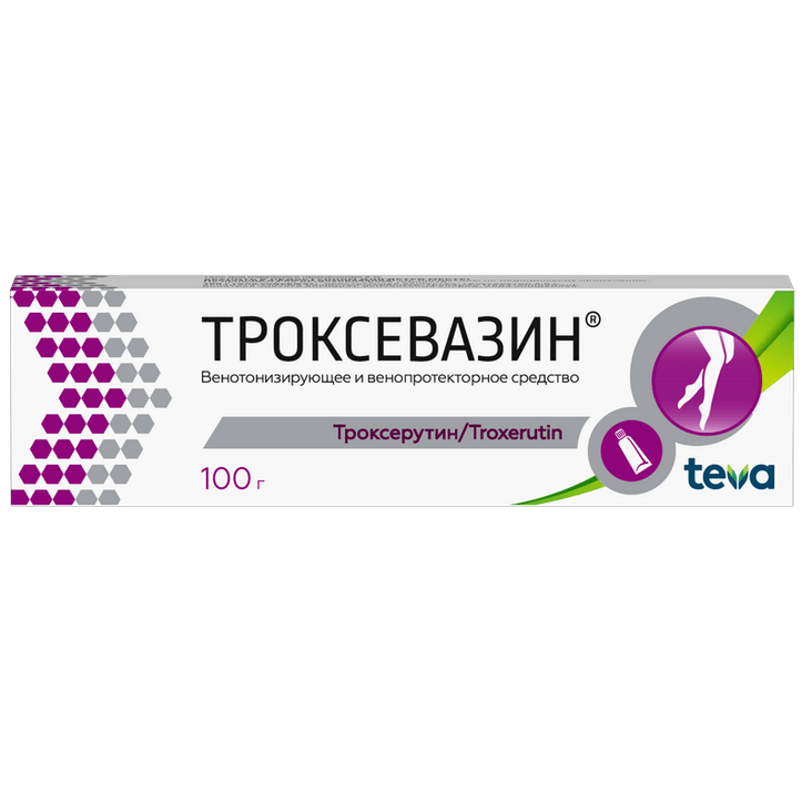 Троксевазин 2% гель для наружного применения 100 г