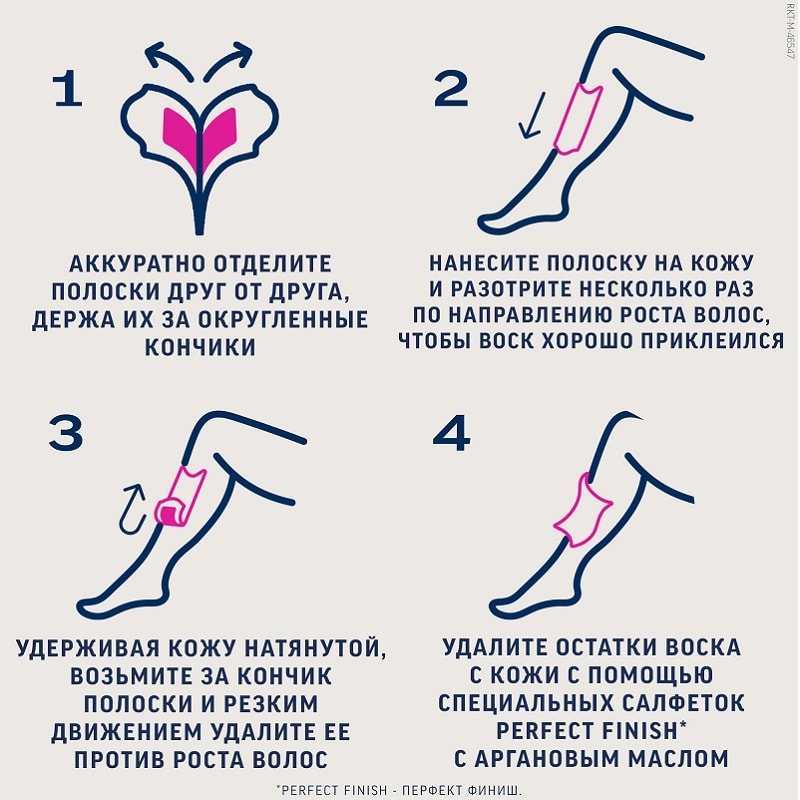 Veet Expert Восковые полоски для депиляции нормальной кожи 12 шт