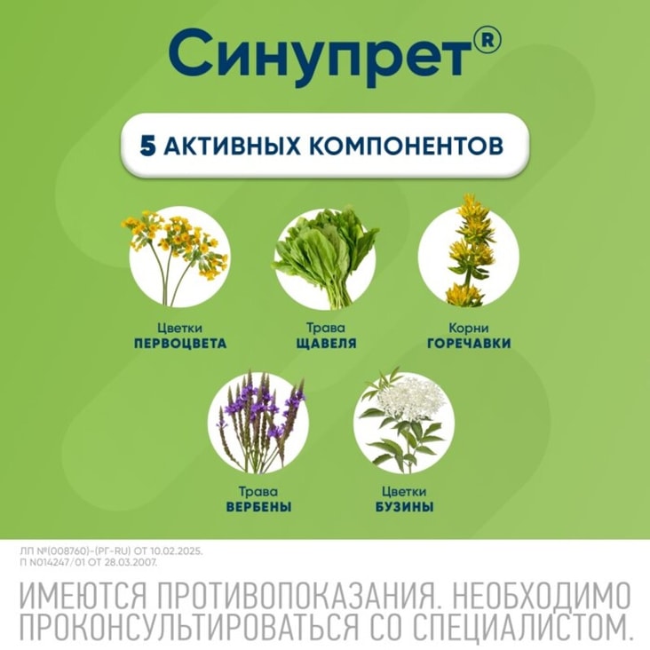 Синупрет таблетки 50 шт
