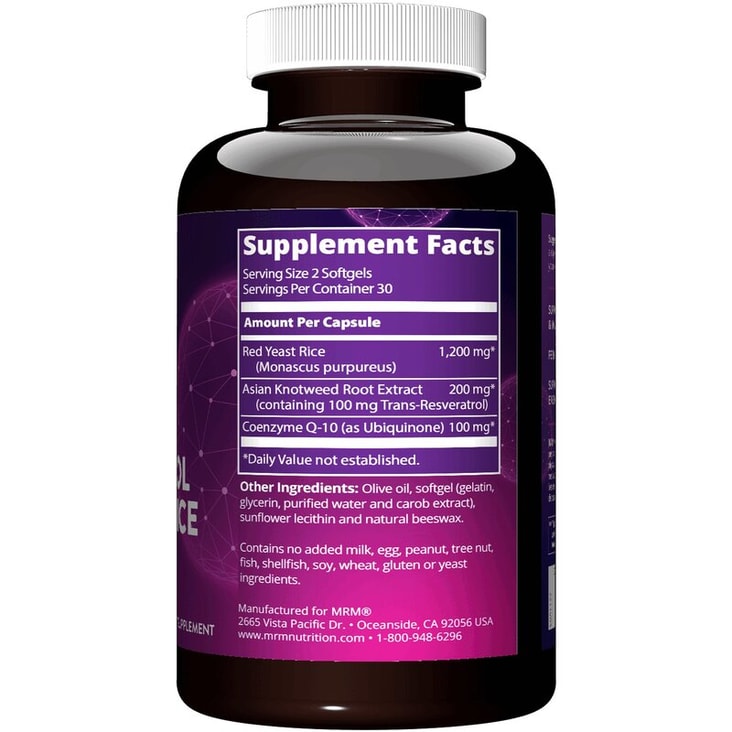 MRM Nutrition CoQ-10 Ресвератрол и Красный дожжевой рис капсулы 60 шт