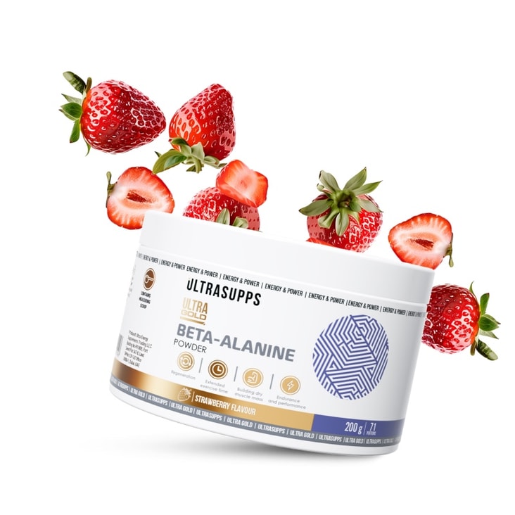 Ultrasupps Ultra Gold Бета-Аланин порошок Клубника 200 г