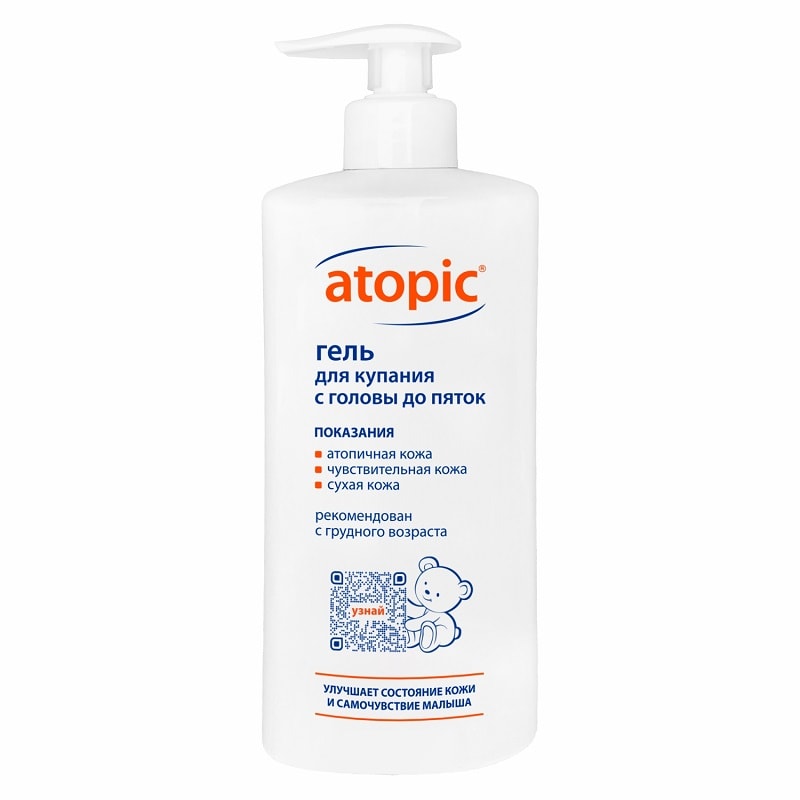 Atopic Гель для купания с головы до пяток 400 мл