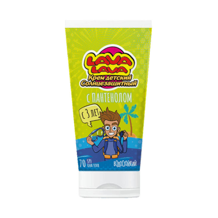 Lava Lava Крем детский солнцезащитный с пантенолом SPF 70 50 мл