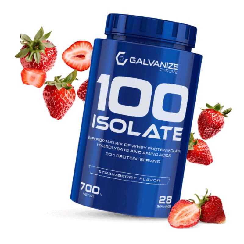 Galvanize 100 Изолят протеина порошок Клубника 700 г