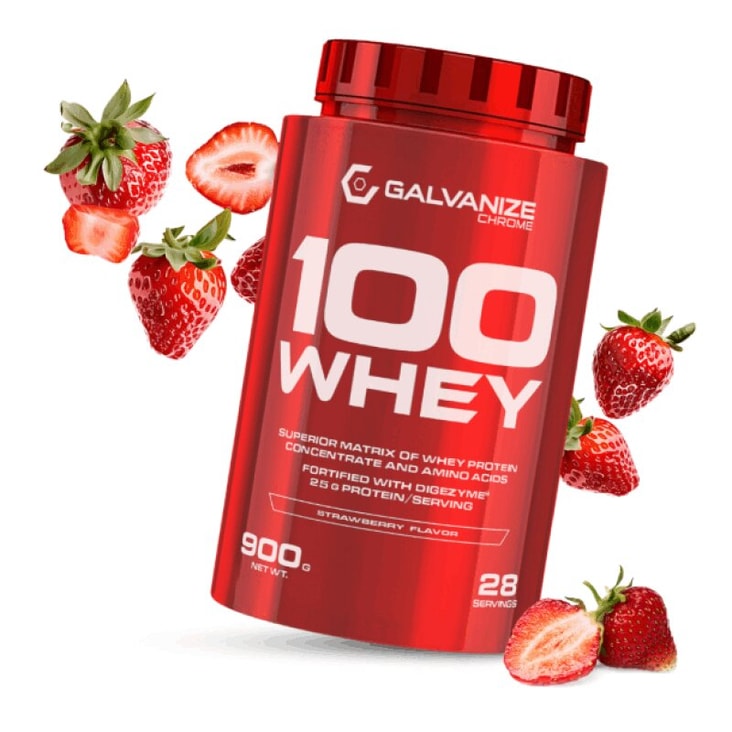 Галванайз 100 Вей порошок 900 г Клубника