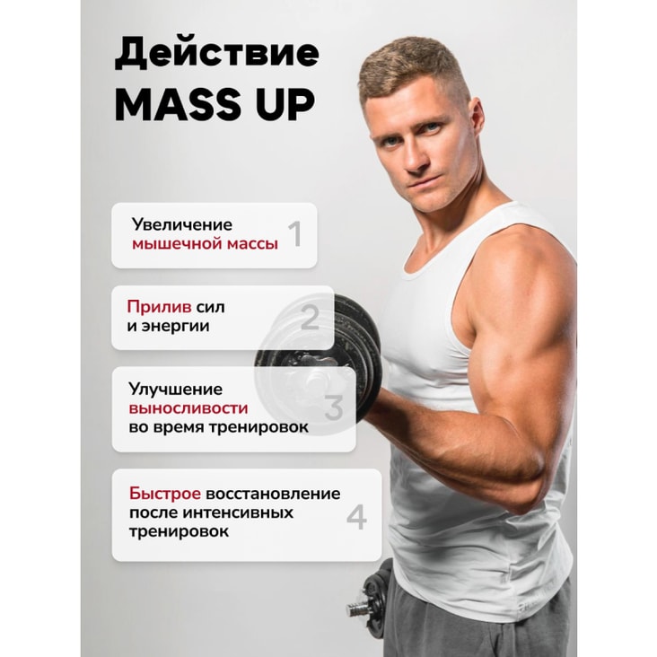 ActivLab Mass Up Протеин порошок Клубника 1200 г