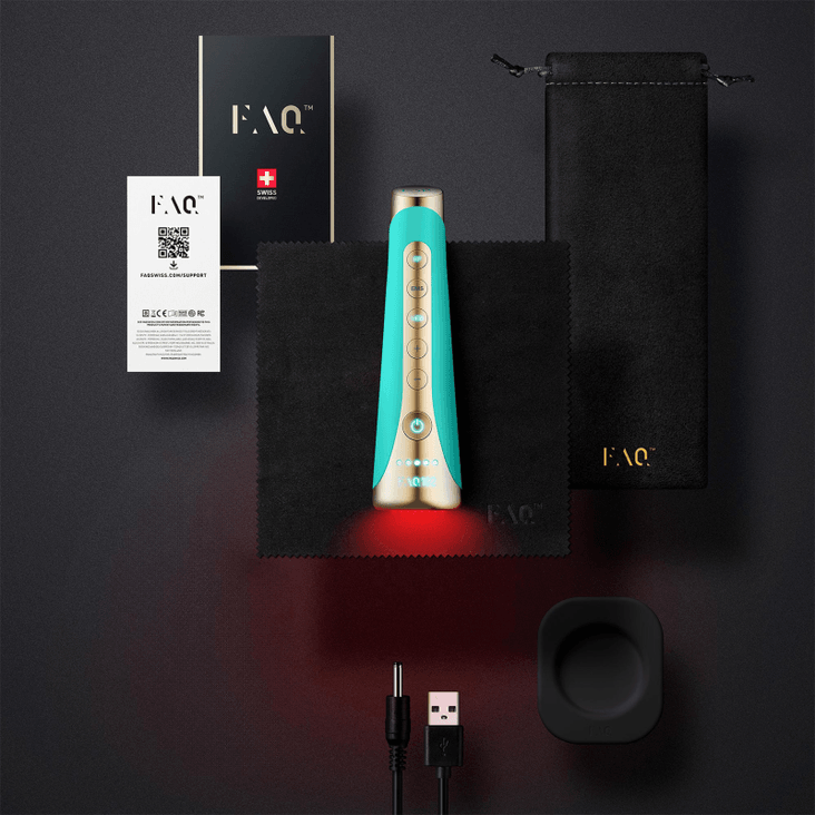 Foreo Фэк 102 Массажер для лица с RF EMS и LED-терапией топаз