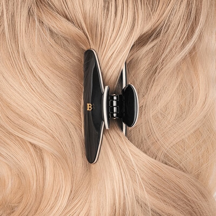 Бальман Заколка-краб р.M черно-белый