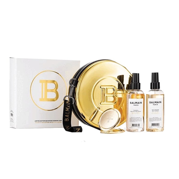 Бальман Набор (косметичка+текстур.солевой спрей 200 мл+термозащитный спрей 200 мл+зеркало)