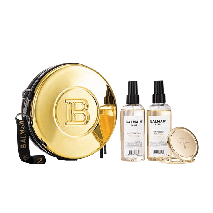 Бальман Набор (косметичка+текстур.солевой спрей 200 мл+термозащитный спрей 200 мл+зеркало)