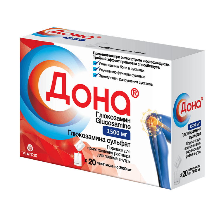 Дона 1500 мг порошок для приготовления раствора 20 шт