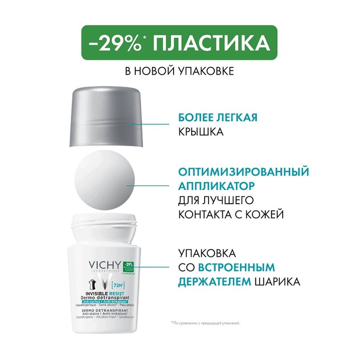 Vichy Дезодорант-антиперспирант Инвизибл 50 мл 2 шт скидка 50% на второй продукт