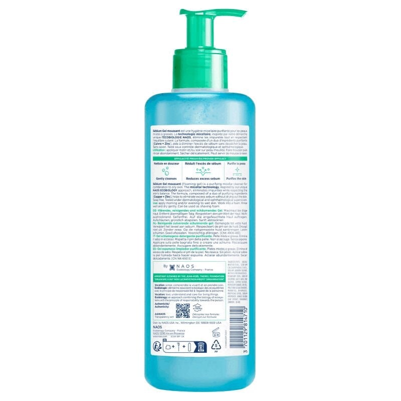 Bioderma Sebium Гель для умывания для жирной и проблемной кожи 400 мл