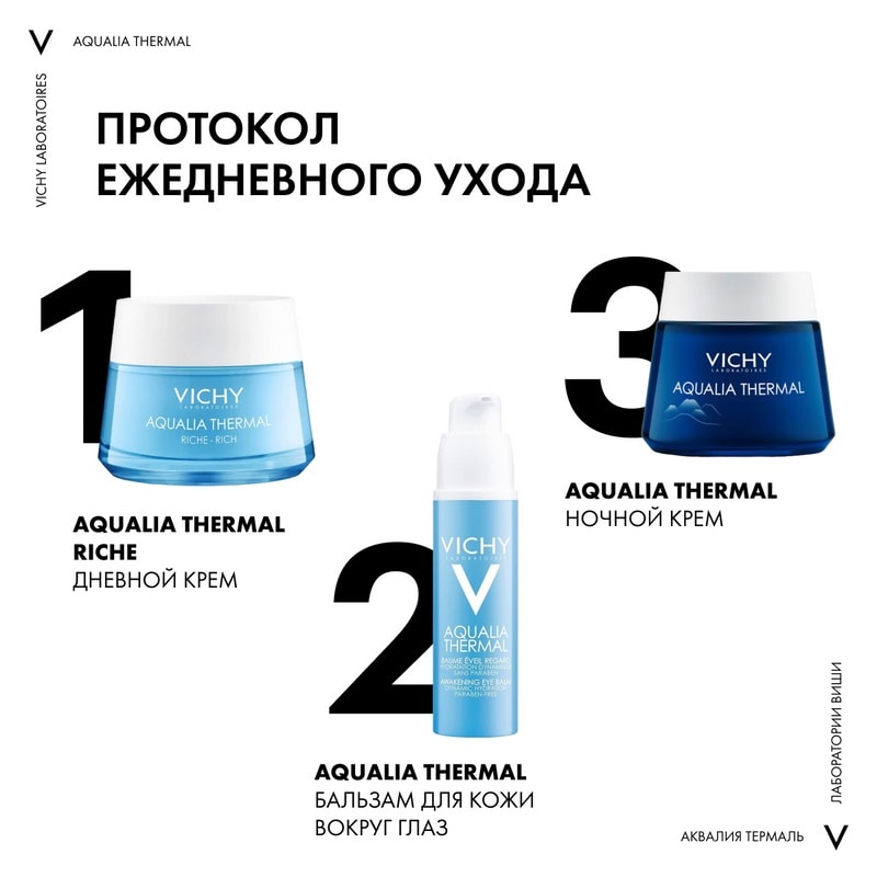 Vichy Aqualia Thermal Крем увлажняющий насыщенный для сухой и очень сухой кожи 50 мл