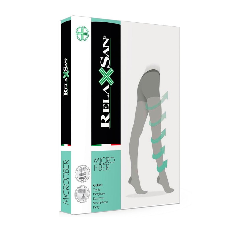 Relaxsan MicroFiber Колготки компрессионные Collant профилактические 70 den размер 4 Черные