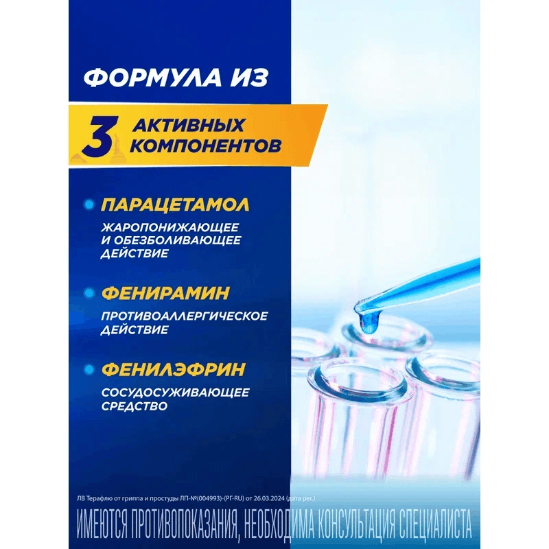 ТераФлю порошок для приготовления раствора Лесные ягоды 10 шт