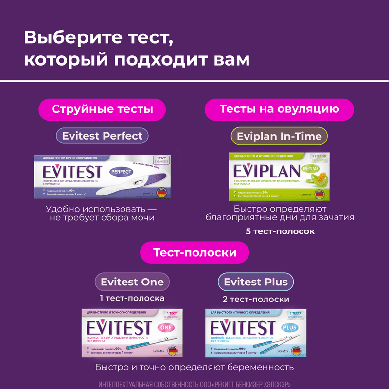 Evitest Plus Тест на беременность тест-полоска 2 шт