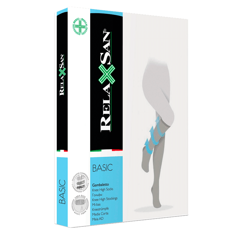 Relaxsan Basic Гольфы компрессионные Gambaletto 2 класс компрессии 280 den размер 4 Черные