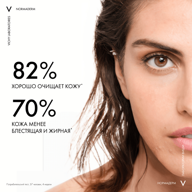 Vichy Normaderm Вода мицеллярная 3в1 для лица и кожи вокруг глаз 200 мл