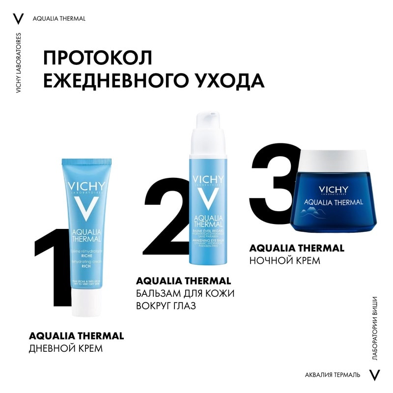 Vichy Aqualia Thermal Крем увлажняющий насыщенный для сухой и очень сухой кожи 30 мл