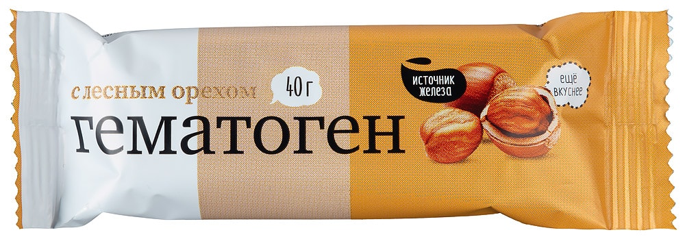 PL Гематоген с лесным орехом 40 г