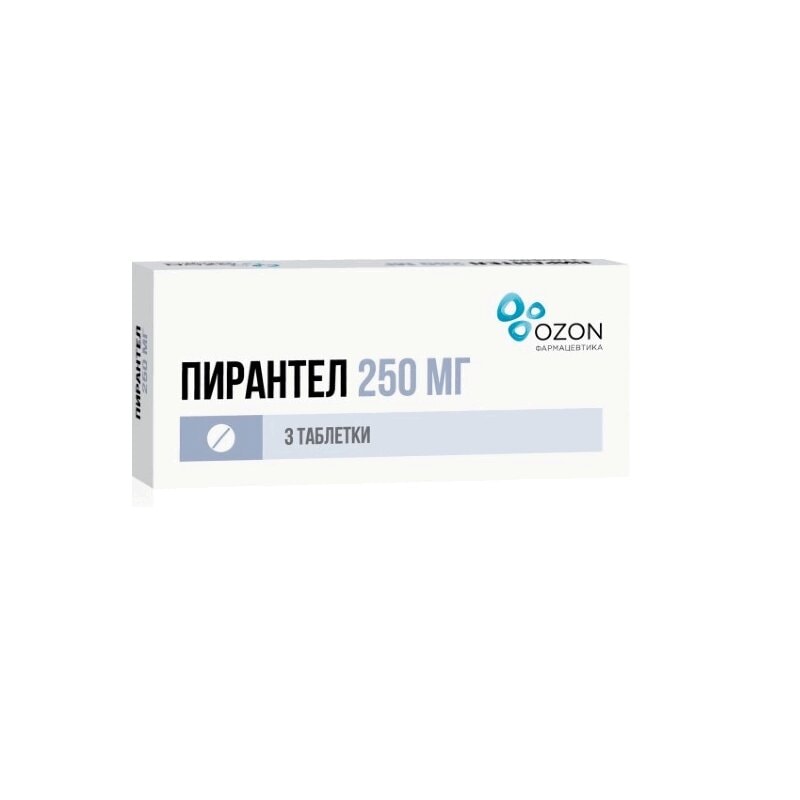 Пирантел таблетки 250 мг 3 шт