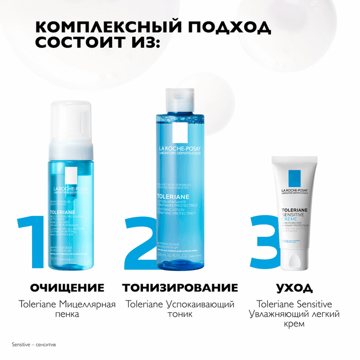 La Roche-Posay Пенка мицеллярная для ежедневного очищения лица для всех типов кожи 150 мл
