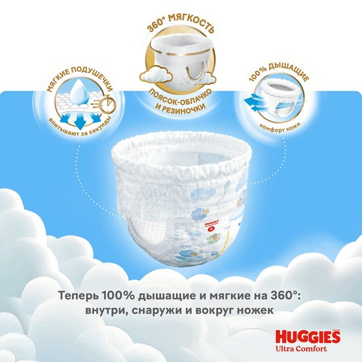 Huggies Pants 5 Подгузники-трусики для девочек 13-17 кг 15 шт