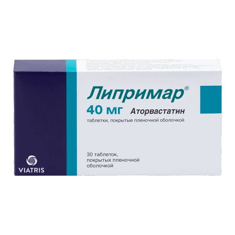 Липримар таблетки 40 мг 30 шт