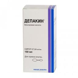 Депакин сироп 57,64 мг/ мл фл 150 мл N1 с доз.шприцем