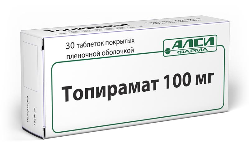 Топирамат таблетки 100 мг 30 шт