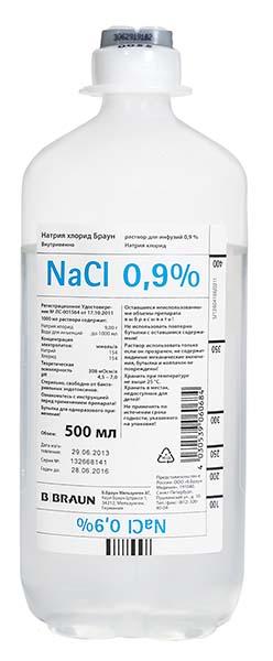 Натрия хлорид 0.9% р-р д/инфуз фл 500мл N1