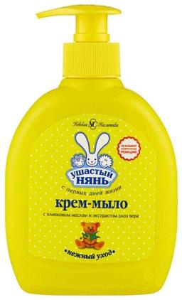 Ушастый Нянь крем-мыло Оливковое масло-Алоэ фл.300 мл