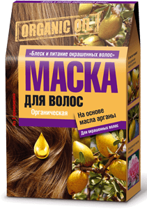 Organic Oil маска д/окрашенных волос Блеск и Питание 30 г 3 шт