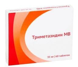 Триметазидин МВ таблетки 35 мг 60 шт