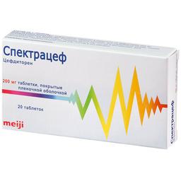 Спектрацеф таблетки 200 мг 20 шт
