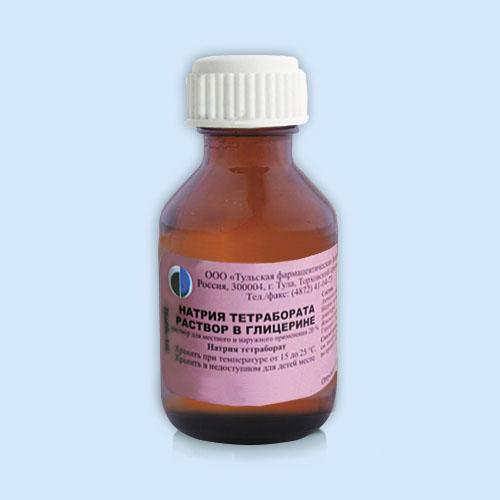 Натрия тетраборат (Бура) р-р в глицерине 20% фл 30 мл N1
