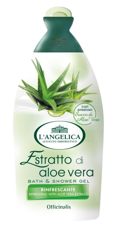 L'Angelica Оффисиналис гель для душа и ванны освежающий Алоэ Вера 500 мл