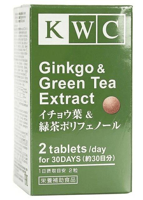 KWC Гинкго-Зеленый Чай таблетки 200 мг 60 шт