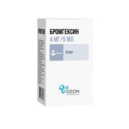 Бромгексин раствор для приема внутрь 4 мг/5 мл 60 мл