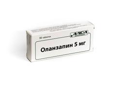 Оланзапин таблетки 5 мг 30 шт